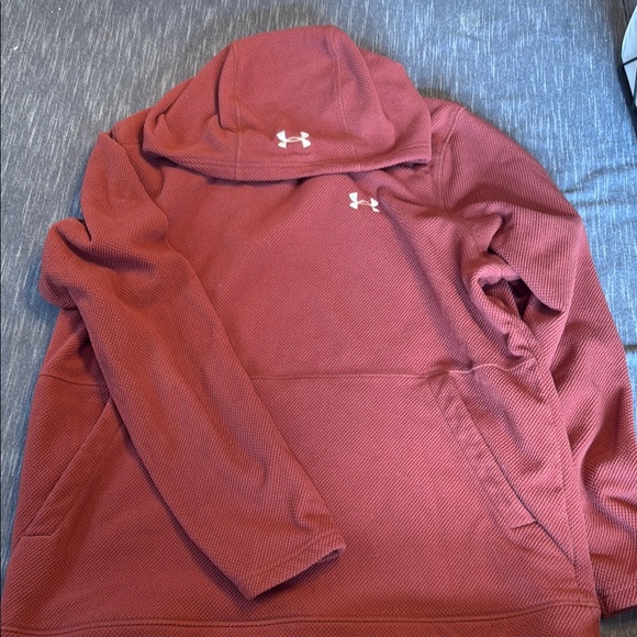 Under Armour Maroon Pullover Hoodie - Picture 1 of 2